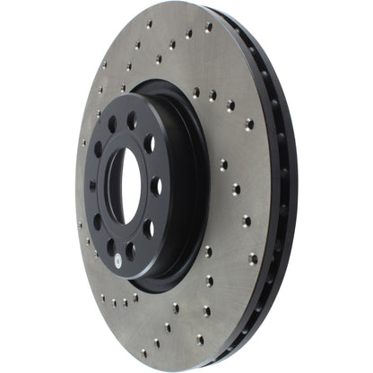 StopTech Sport Cryo Cross Drilled Brake Rotor; Front Left