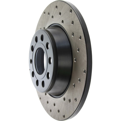 StopTech Sport Cryo Cross Drilled Brake Rotor; Front Right
