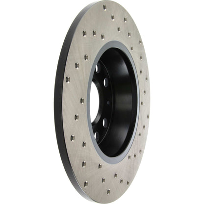StopTech Sport Cryo Cross Drilled Brake Rotor; Rear Left