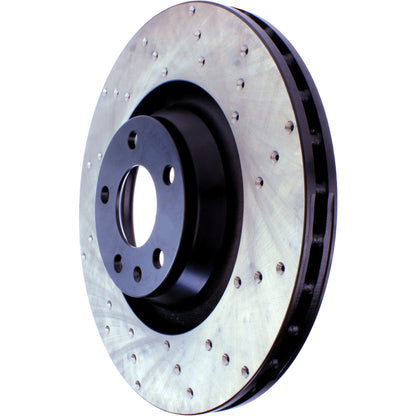 StopTech Sport Cryo Cross Drilled Brake Rotor; Rear Right