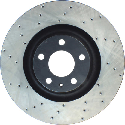 StopTech Sport Cryo Cross Drilled Brake Rotor; Front Left