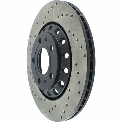 StopTech 05-10 A8/A8 Quattro 4.2L V8 / 04-06 VW Rabbit Drilled Right Rear Rotor 128.33102R