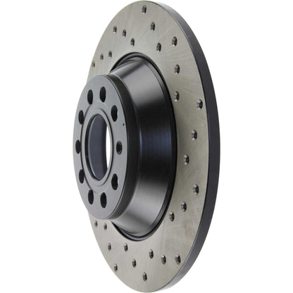 StopTech SportStop 05-10 Audi A6 / 05-08 A6 Quattro Drilled Left Rear Rotor 128.33104L