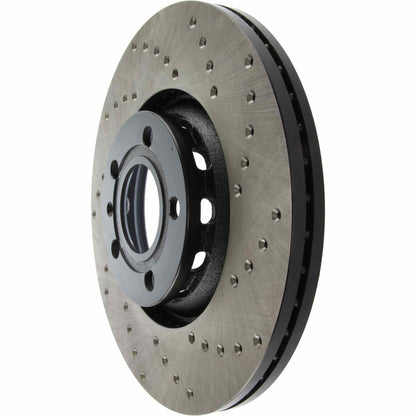 StopTech Sport Cryo Cross Drilled Brake Rotor; Rear Right