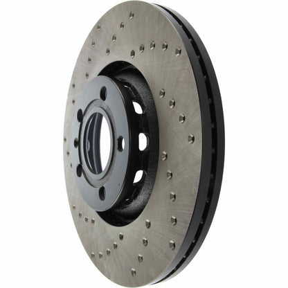 StopTech Sport Cryo Cross Drilled Brake Rotor; Rear Left