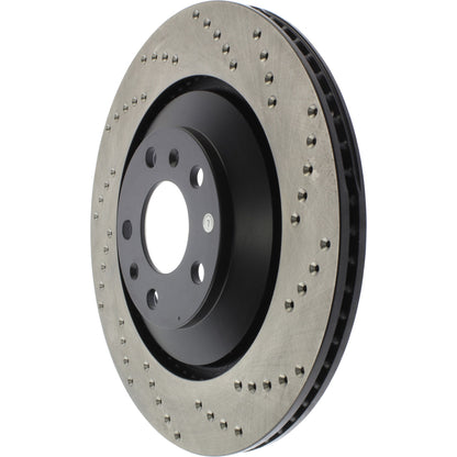 StopTech Sport Cryo Cross Drilled Brake Rotor; Front Left