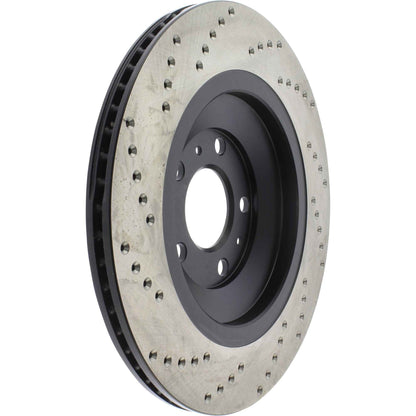 StopTech Sport Cryo Cross Drilled Brake Rotor; Front Left