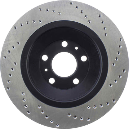 StopTech Sport Cryo Cross Drilled Brake Rotor; Front Left