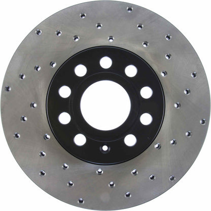 StopTech 05-10 VW Jetta (Exc Wagon) / 09-10 Jetta Wagon /07-10 Rabbit Drilled Cryo Left Front Rotor 128.33110CL