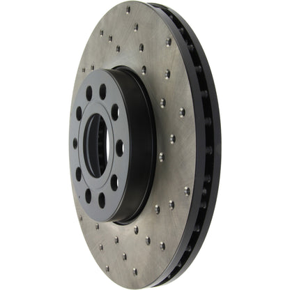 StopTech 05-10 VW Jetta (Exc Wagon) / 09-10 Jetta Wagon /07-10 Rabbit Drilled Cryo Left Front Rotor 128.33110CL