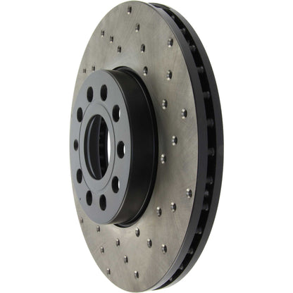 StopTech 05-10 VW Jetta (Exc Wagon) / 09-10 Jetta Wagon / 07-10 Rabbit Drilled Left Front Rotor 128.33110L