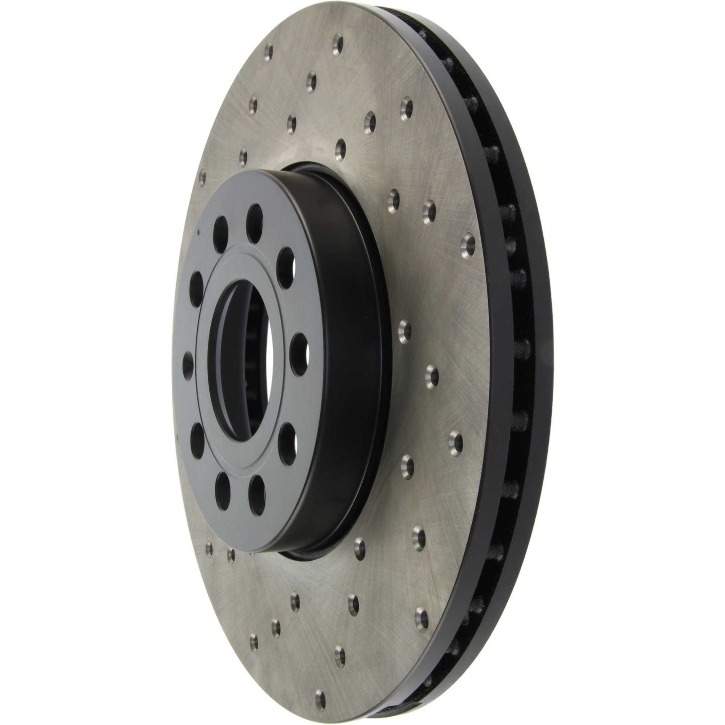 StopTech 05-10 VW Jetta (Exc Wagon) / 09-10 Jetta Wagon / 07-10 Rabbit Drilled Right Front Rotor 128.33110R