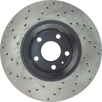StopTech Sport Cryo Cross Drilled Brake Rotor; Front Left