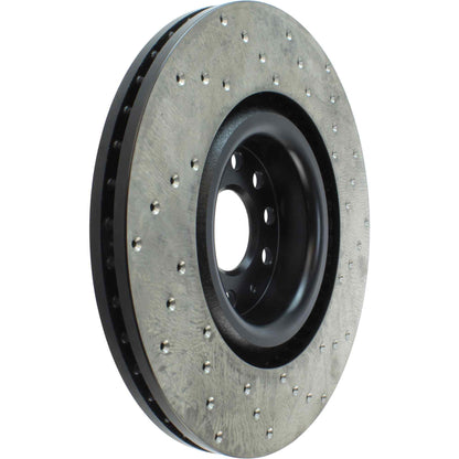 StopTech Sport Cryo Cross Drilled Brake Rotor; Rear Left