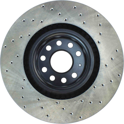 StopTech Sport Cryo Cross Drilled Brake Rotor; Rear Left