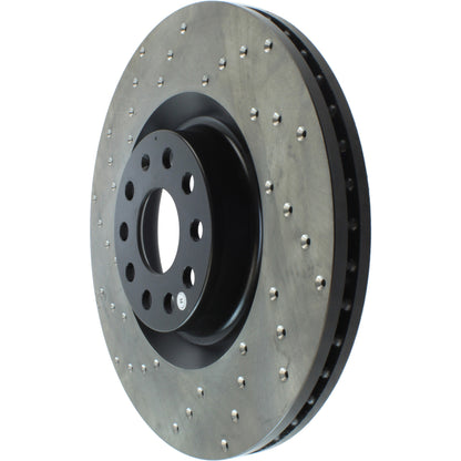 StopTech Sport Cryo Cross Drilled Brake Rotor; Rear Left