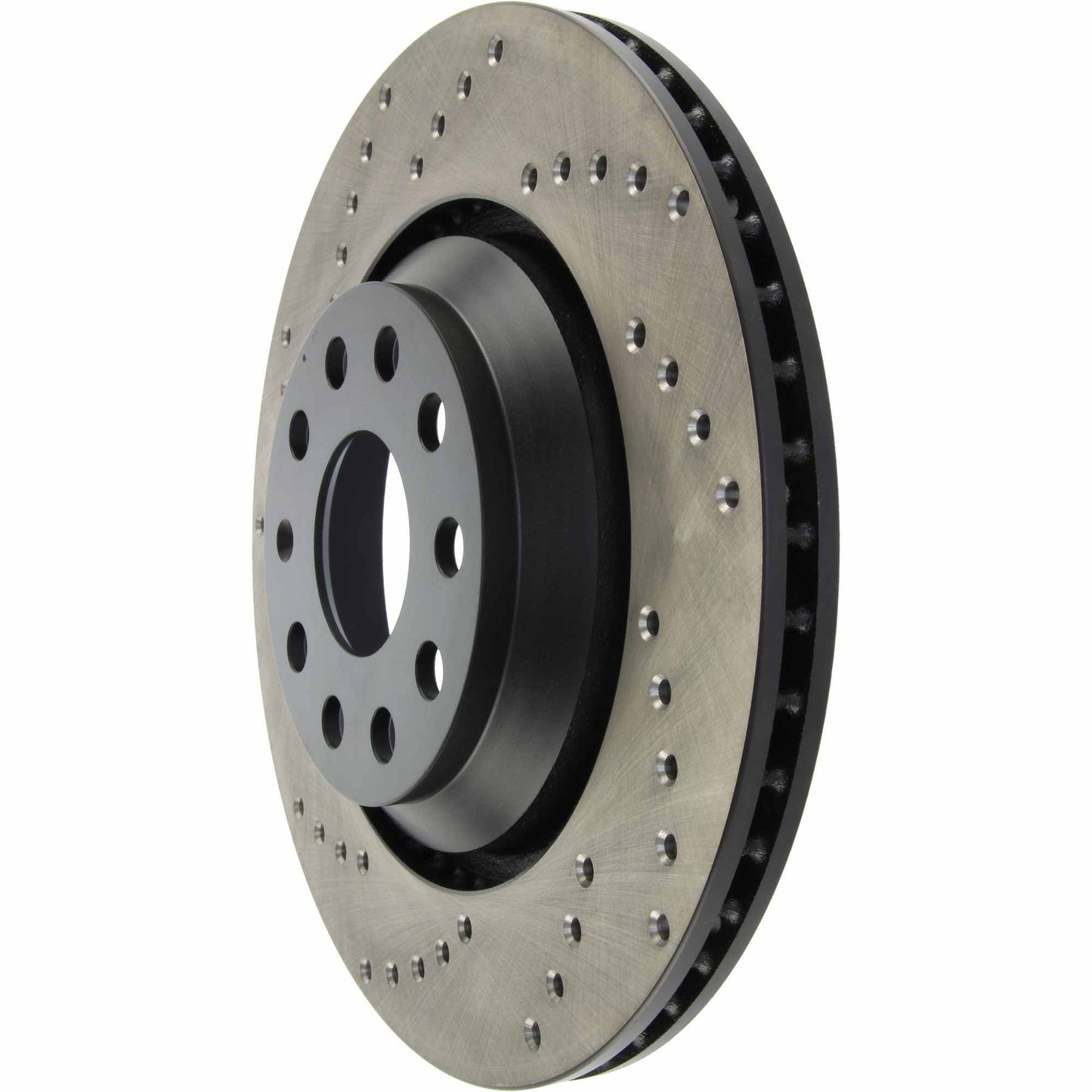 StopTech 09-13 VW CC 3.6L VR6 / 08-09 & 12 Golf R/Golf R32 Cryo Drilled Right Rear Rotor 128.33113CR