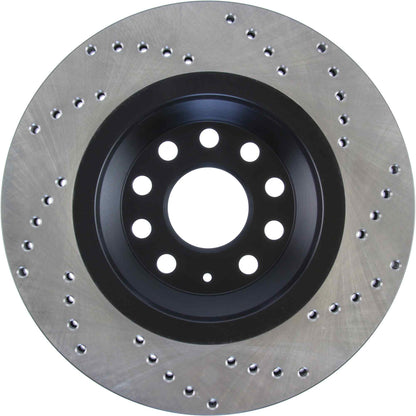 StopTech Sport Cryo Cross Drilled Brake Rotor; Rear Left