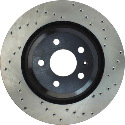 StopTech Sport Cryo Cross Drilled Brake Rotor; Rear Left