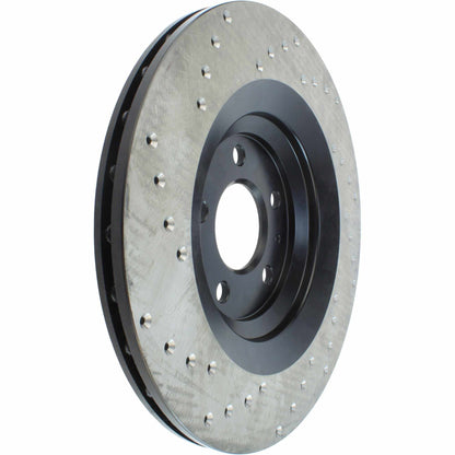 StopTech Sport Cryo Cross Drilled Brake Rotor; Rear Left
