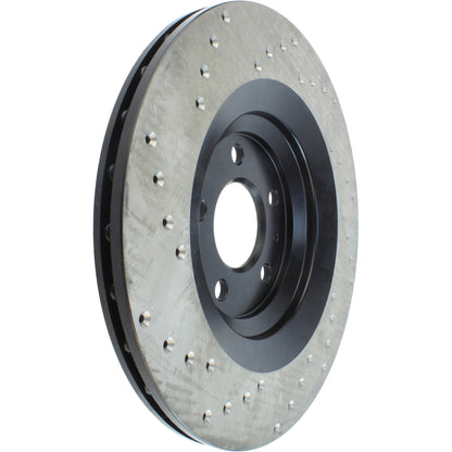 StopTech Sport Cryo Cross Drilled Brake Rotor; Rear Left