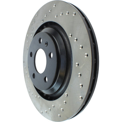 StopTech Sport Cryo Cross Drilled Brake Rotor; Rear Right