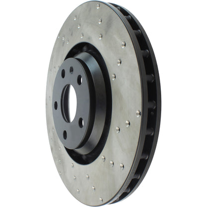 StopTech Sport Cryo Cross Drilled Brake Rotor; Rear Left