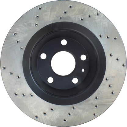 StopTech 08-15 Audi TT Quattro Rear Left Drilled Sport Cryo Brake Rotor 128.33121CL