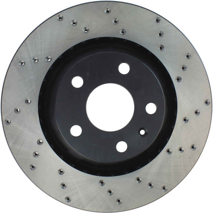 StopTech 08-15 Audi TT Quattro Rear Left Drilled Sport Cryo Brake Rotor 128.33121CL