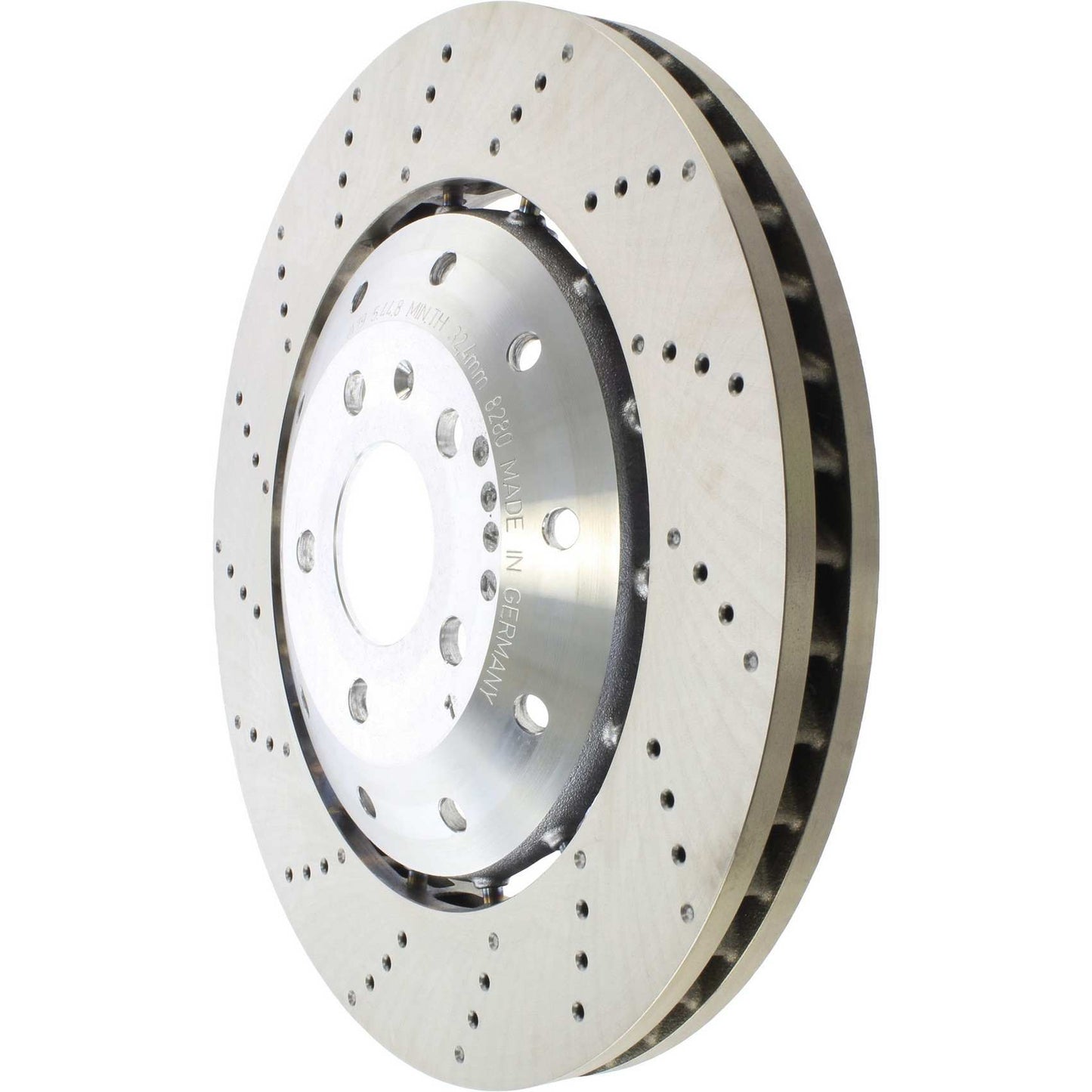 Centric Parts Disc Brake Rotor Premium OE Style Drilled with Electrocoating finish for 2008-2016 Audi R8 RS5 128.33122