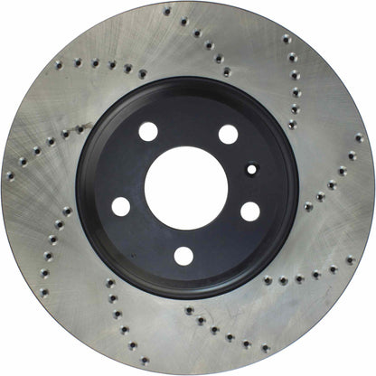 StopTech Sport Cryo Cross Drilled Brake Rotor; Rear Right