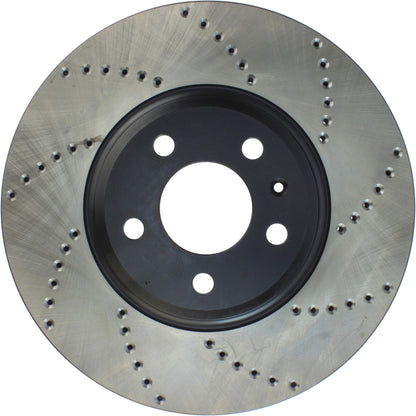 StopTech Sport Cryo Cross Drilled Brake Rotor; Rear Right