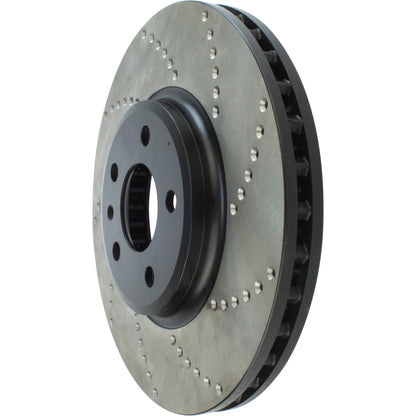 StopTech Sport Cryo Cross Drilled Brake Rotor; Rear Right