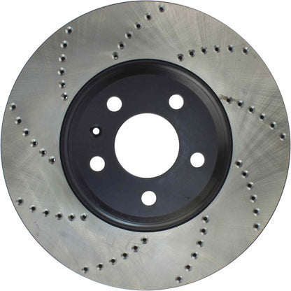 StopTech Sport Cryo Cross Drilled Brake Rotor; Front Left