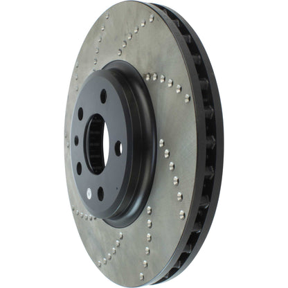 StopTech Sport Cryo Cross Drilled Brake Rotor; Front Left
