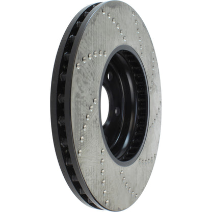 StopTech Sport Cryo Cross Drilled Brake Rotor; Front Left