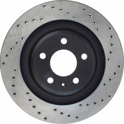 StopTech Sport Cryo Cross Drilled Brake Rotor; Front Right