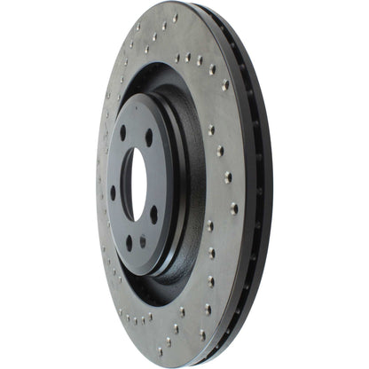 StopTech Sport Cryo Cross Drilled Brake Rotor; Rear Left