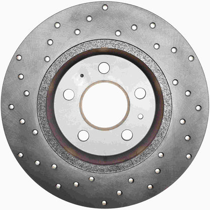 StopTech Sport Cryo Cross Drilled Brake Rotor; Rear Left