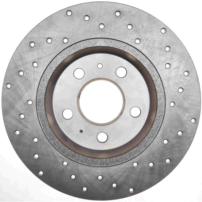 StopTech Sport Cryo Cross Drilled Brake Rotor; Rear Right