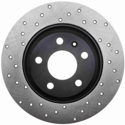 StopTech Sport Cryo Cross Drilled Brake Rotor; Rear Right