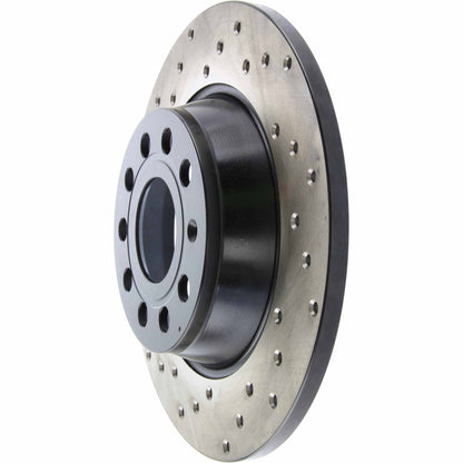 StopTech 10-11 & 13 Audi A3 Quattro / 10 VW GTI Mk VI Drilled Right CRYO-STOP Brake Rotor 128.33129CR