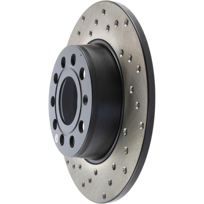 StopTech Sport Cryo Cross Drilled Brake Rotor; Rear Left