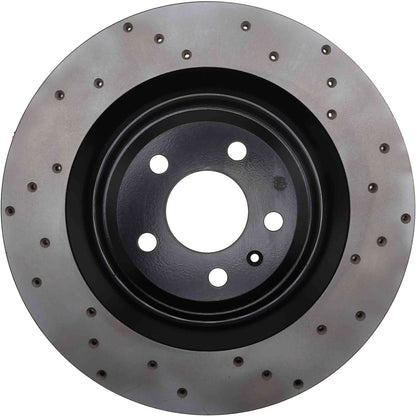 Stoptech 11-15 Audi A8 Quattro Drilled Sport Left Rear Rotor 128.33133L