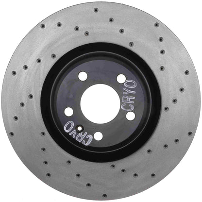 StopTech Sport Cryo Cross Drilled Brake Rotor; Rear Right