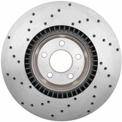 StopTech Sport Cryo Cross Drilled Brake Rotor; Front Right