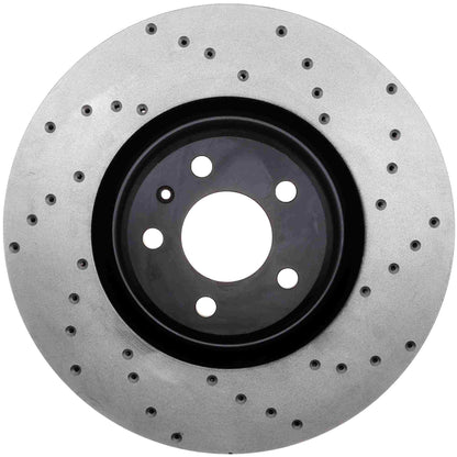 StopTech Sport Cryo Cross Drilled Brake Rotor; Front Right