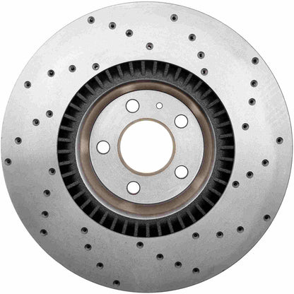 StopTech Sport Cryo Cross Drilled Brake Rotor; Front Left