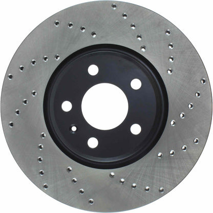 StopTech Sport Cryo Cross Drilled Brake Rotor; Rear Right