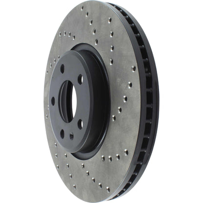 StopTech Sport Cryo Cross Drilled Brake Rotor; Rear Right